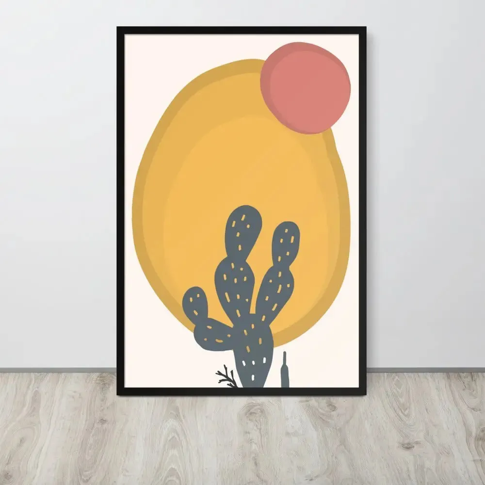 Cactus Juice: Matisse-Inspired Framed Poster – A Splash of Vibrant Elegance