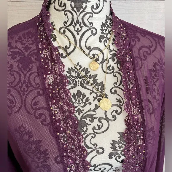 Candyland | NWT Violet Crystal Kimono