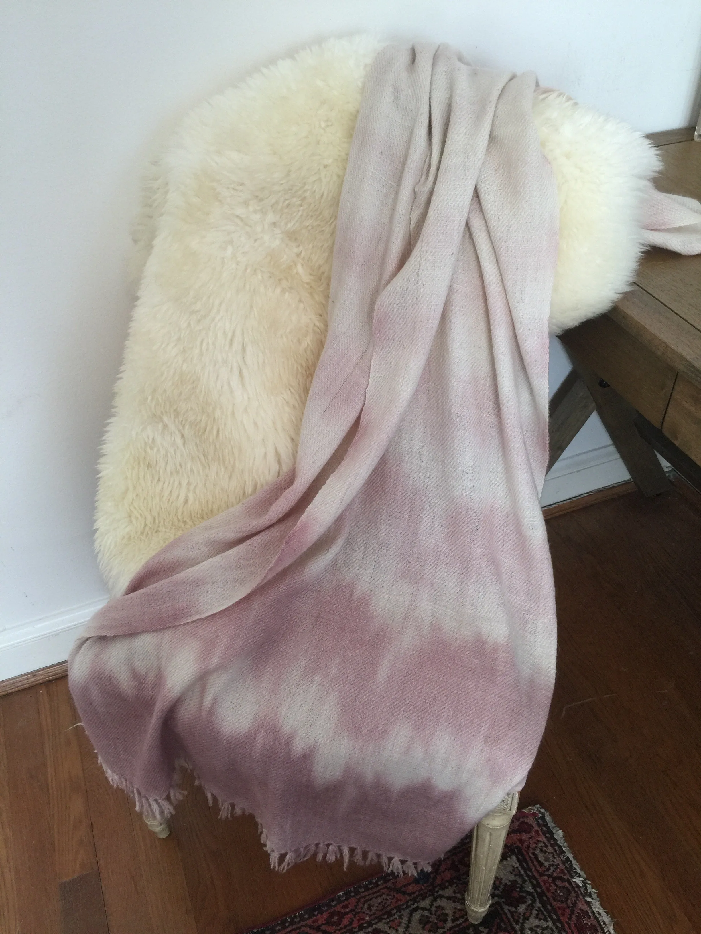 Cashmere Shawl Pondichery Shibori
