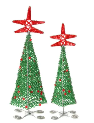 Christmas Tree of Beaded Wire