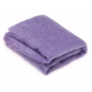Cloud Violet Mohair Throw