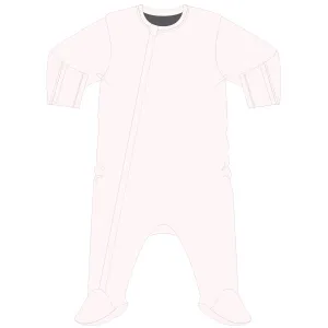 Coccoli Pink Modal Footie with Zipper