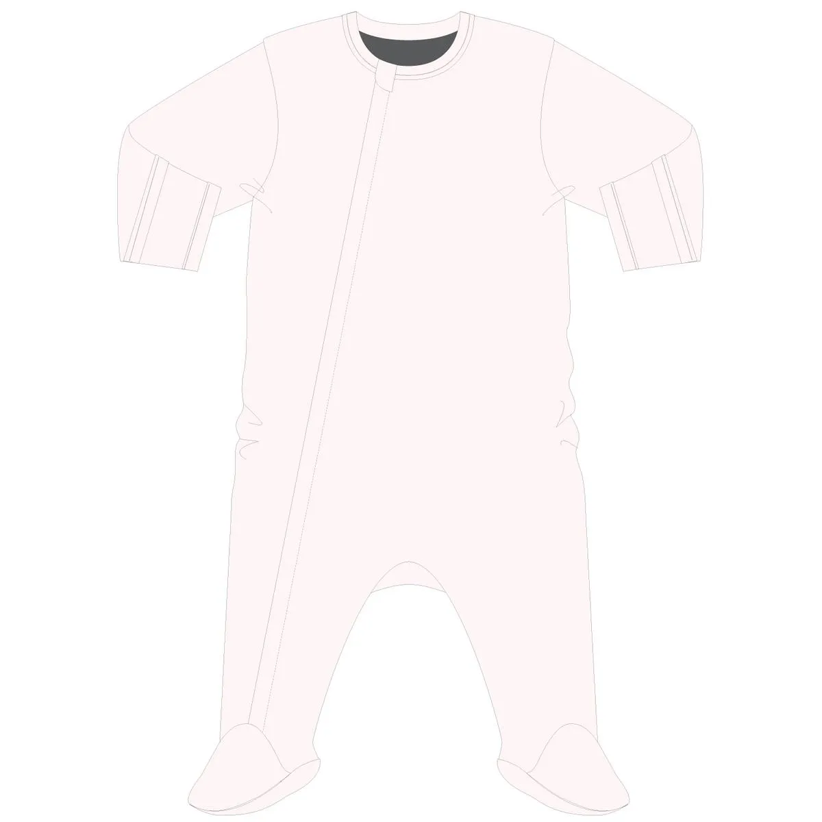 Coccoli Pink Modal Footie with Zipper