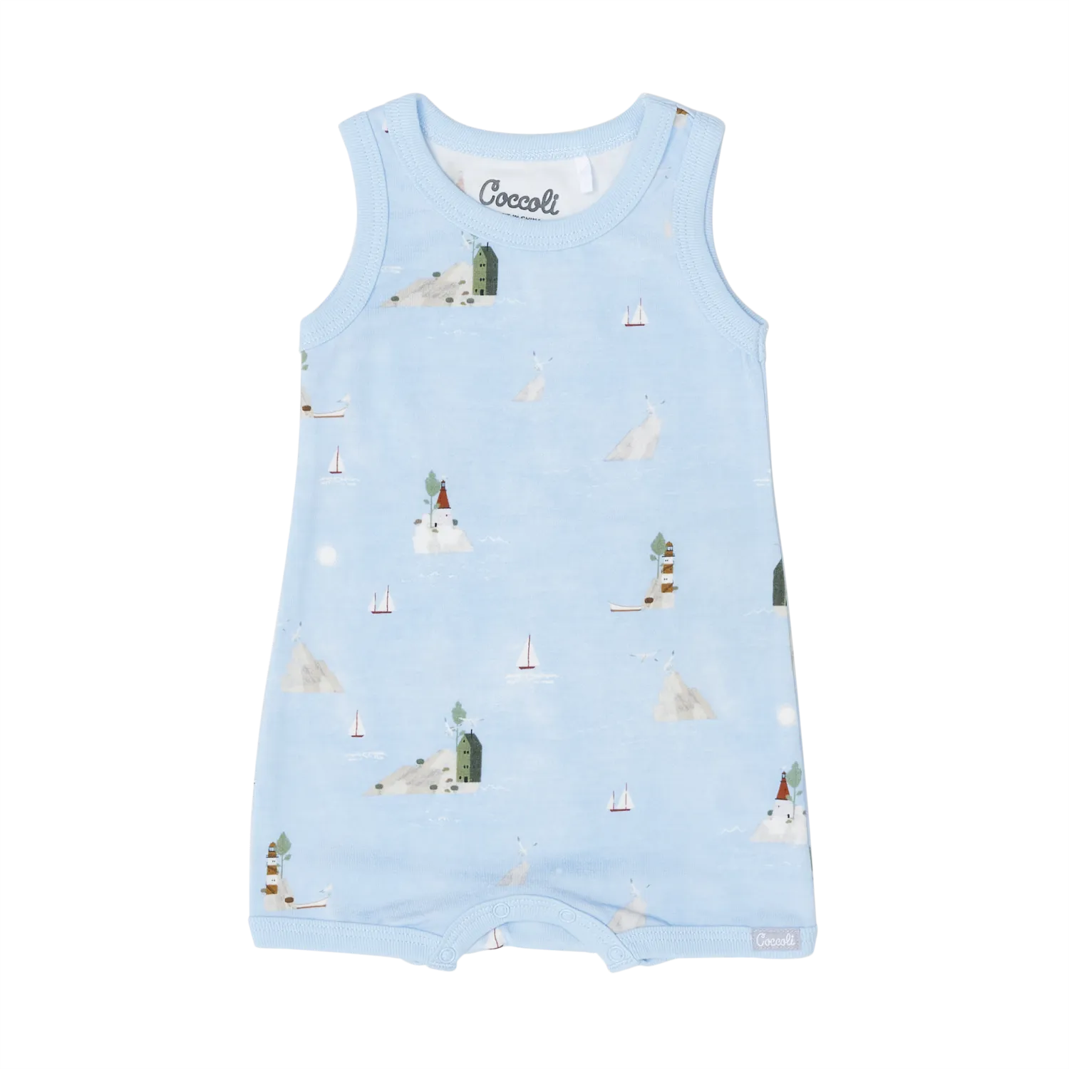 Coccoli Sea Life Modal Shortie Playsuit