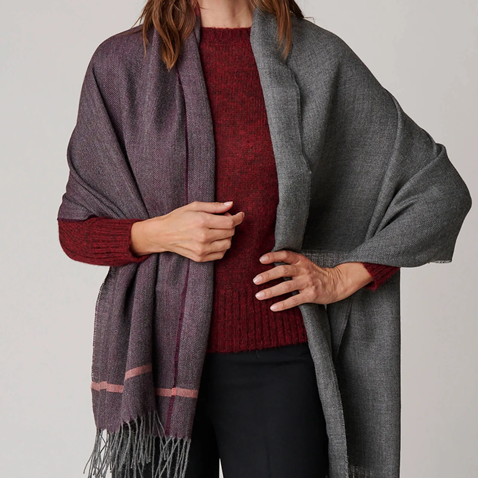 Color Block Shawl