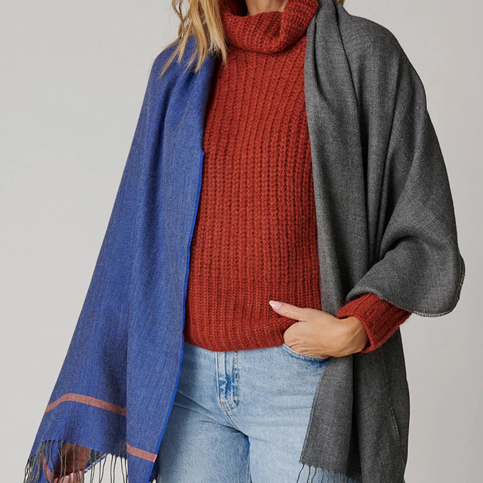 Color Block Shawl