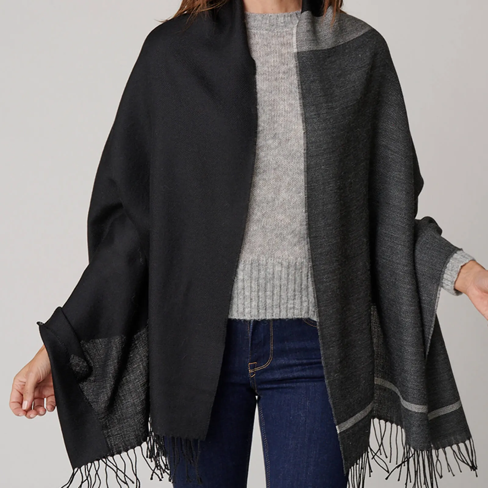 Color Block Shawl