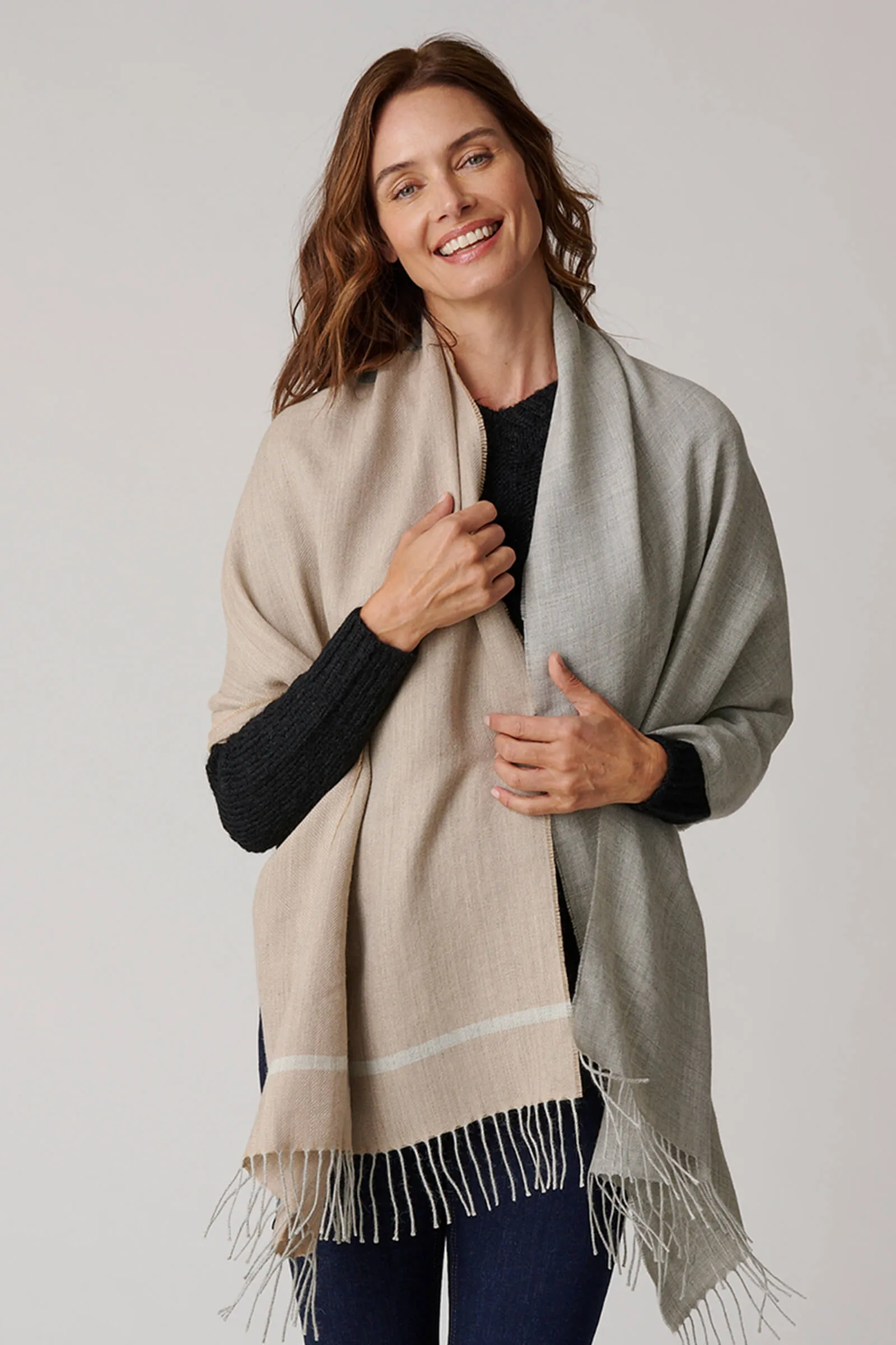 Color Block Shawl