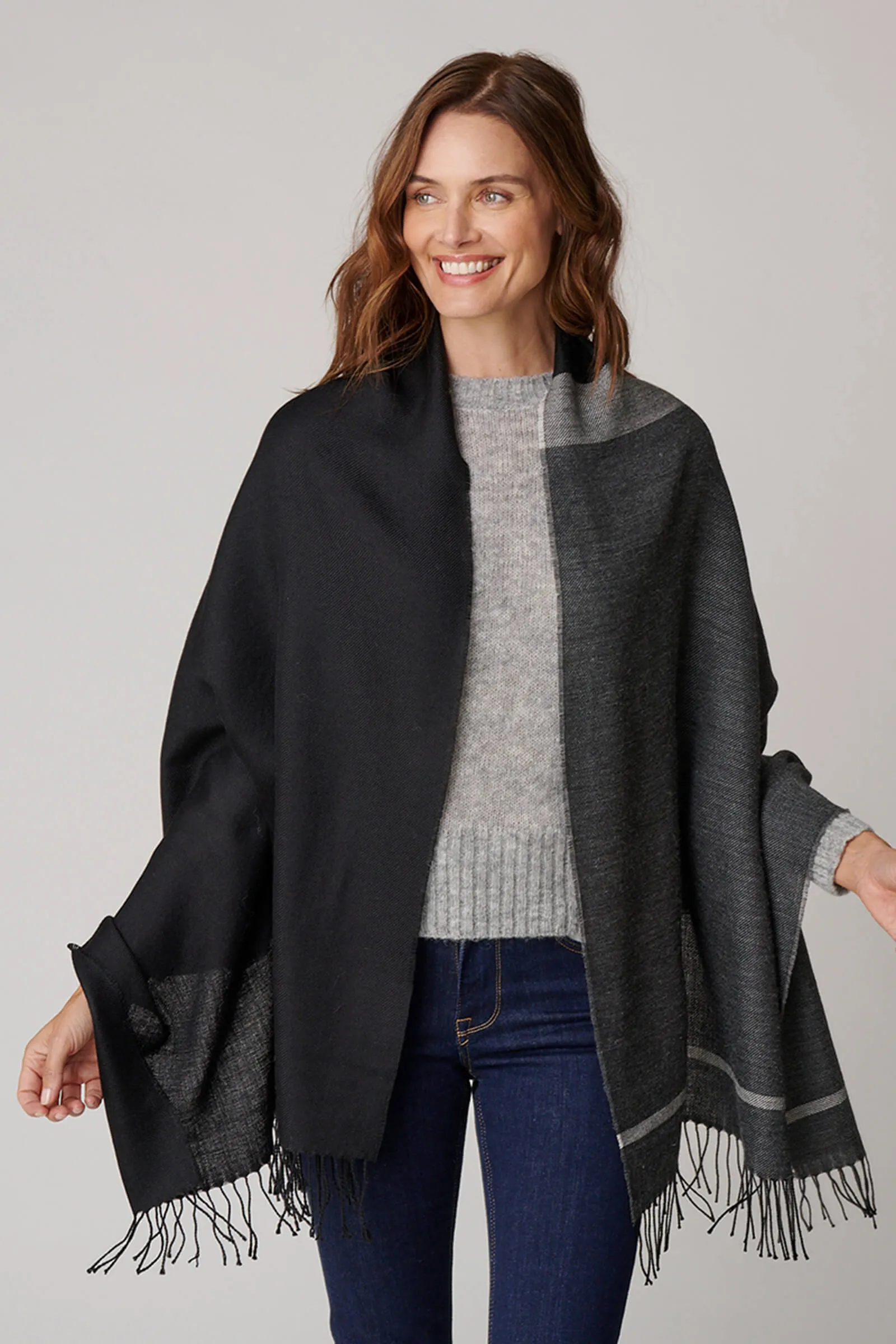 Color Block Shawl