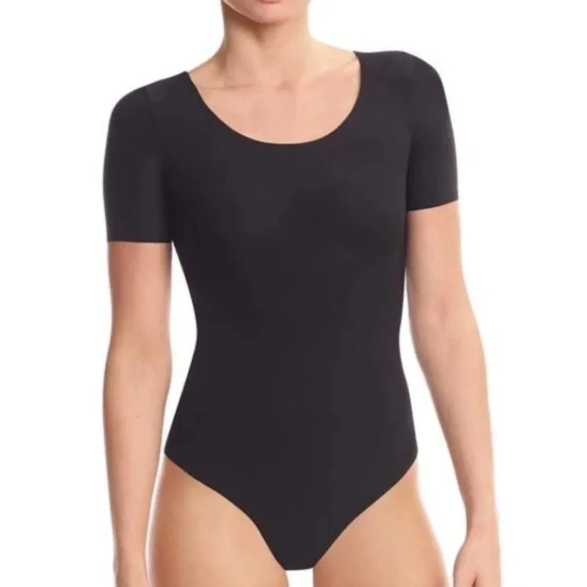 Commando - Butter Short Sleeve Bodysuit Black