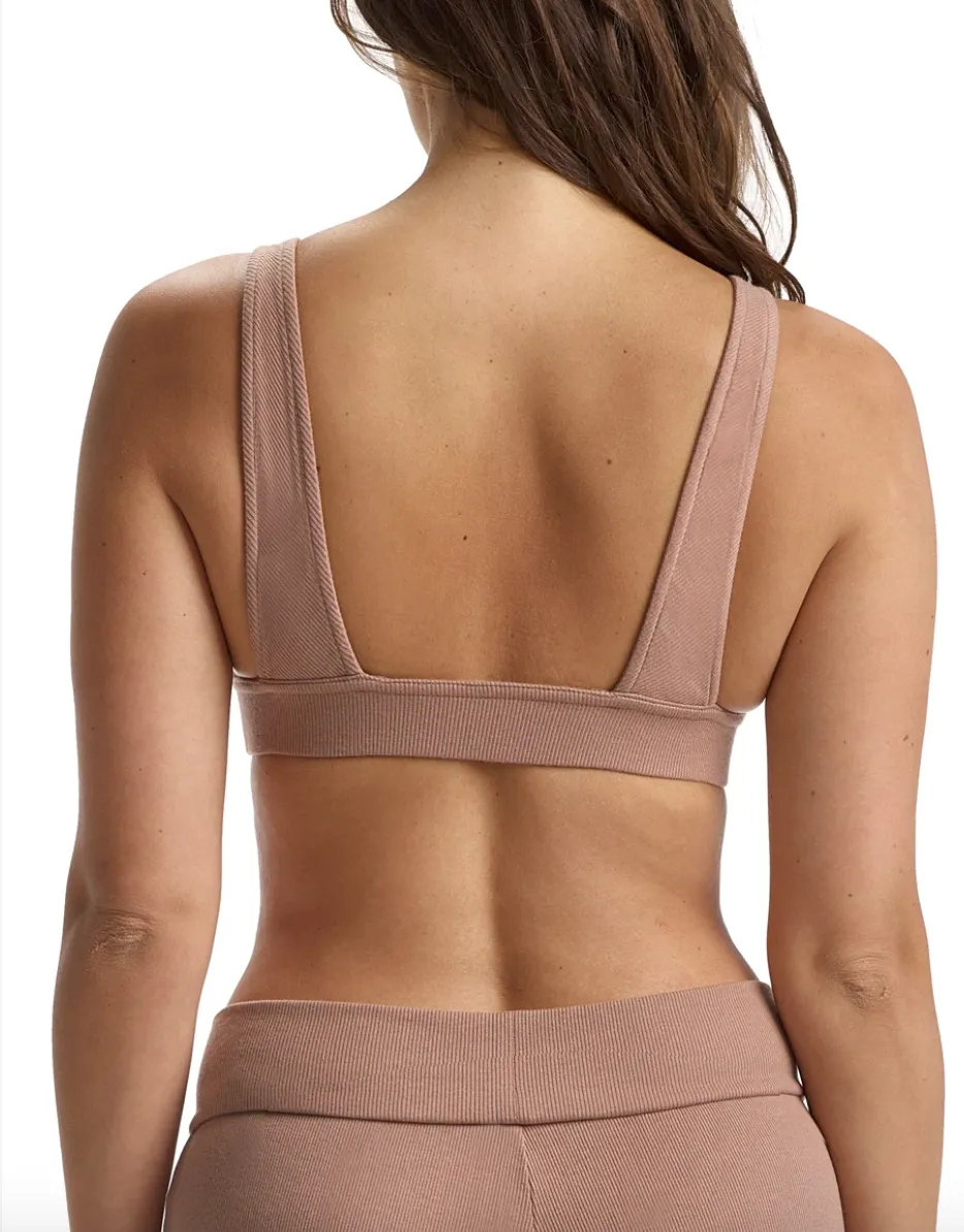 Commando - Luxury Rib Bralette - Mushroom