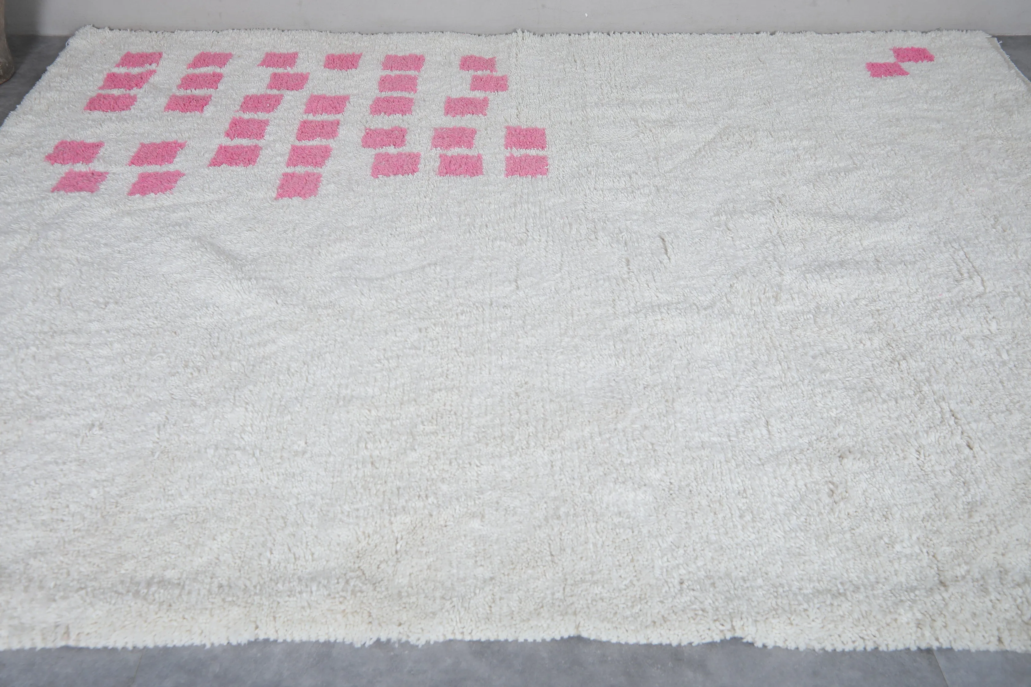 Contemporary Moroccan rug hand knotted - Custom Wool rug