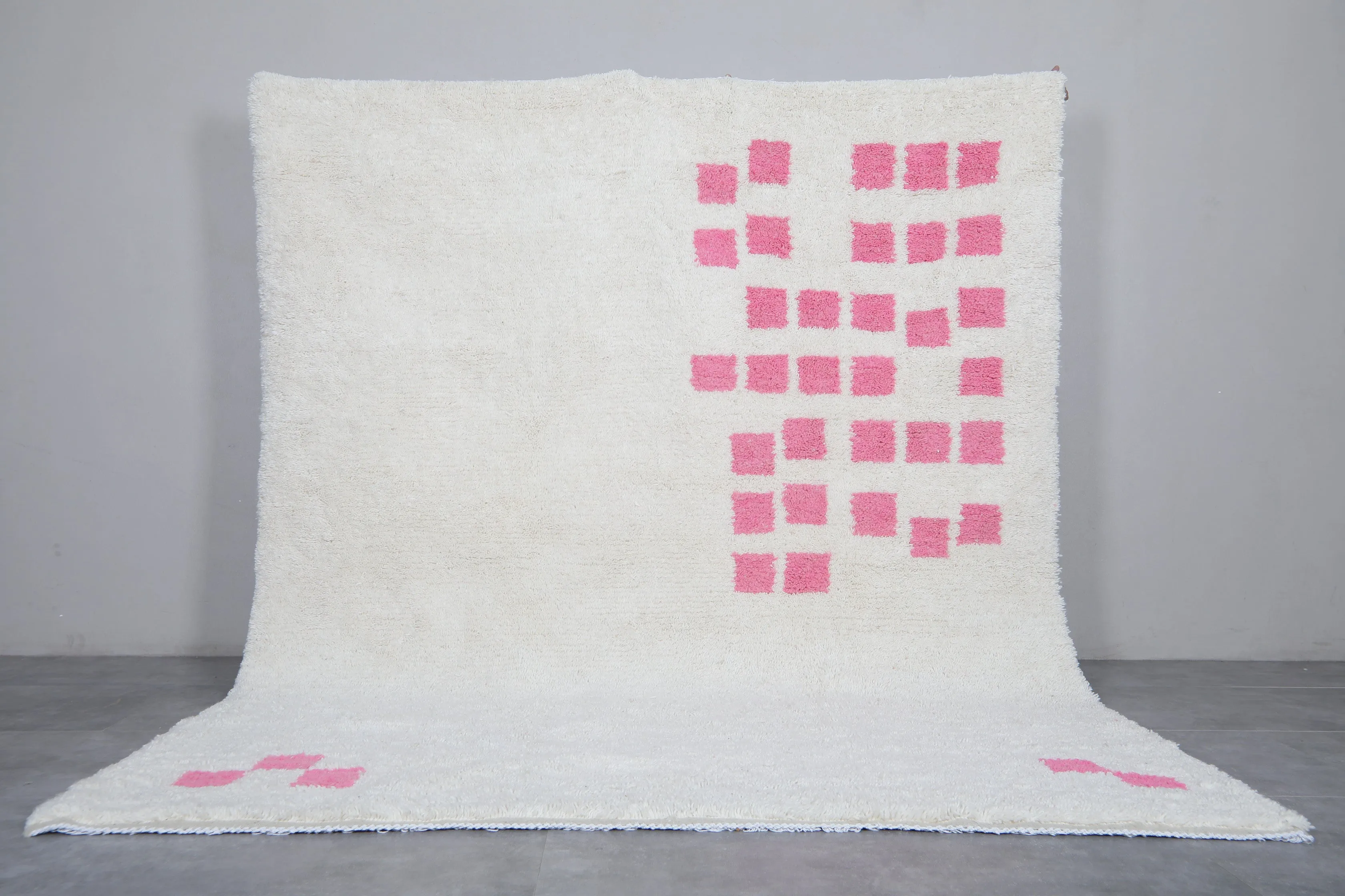 Contemporary Moroccan rug hand knotted - Custom Wool rug