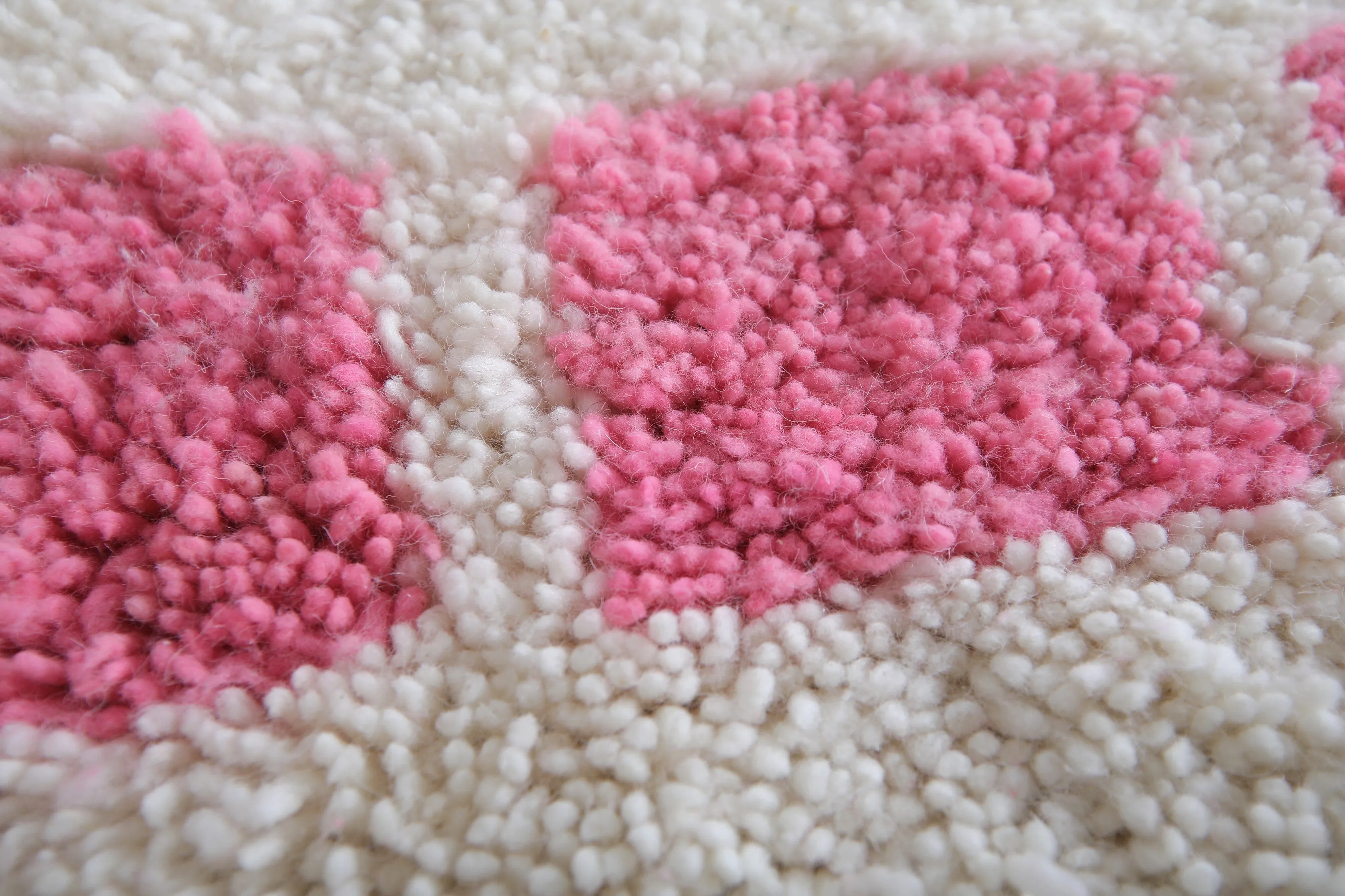 Contemporary Moroccan rug hand knotted - Custom Wool rug