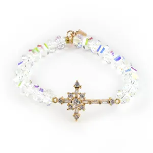 Cross Crystal Gold Single