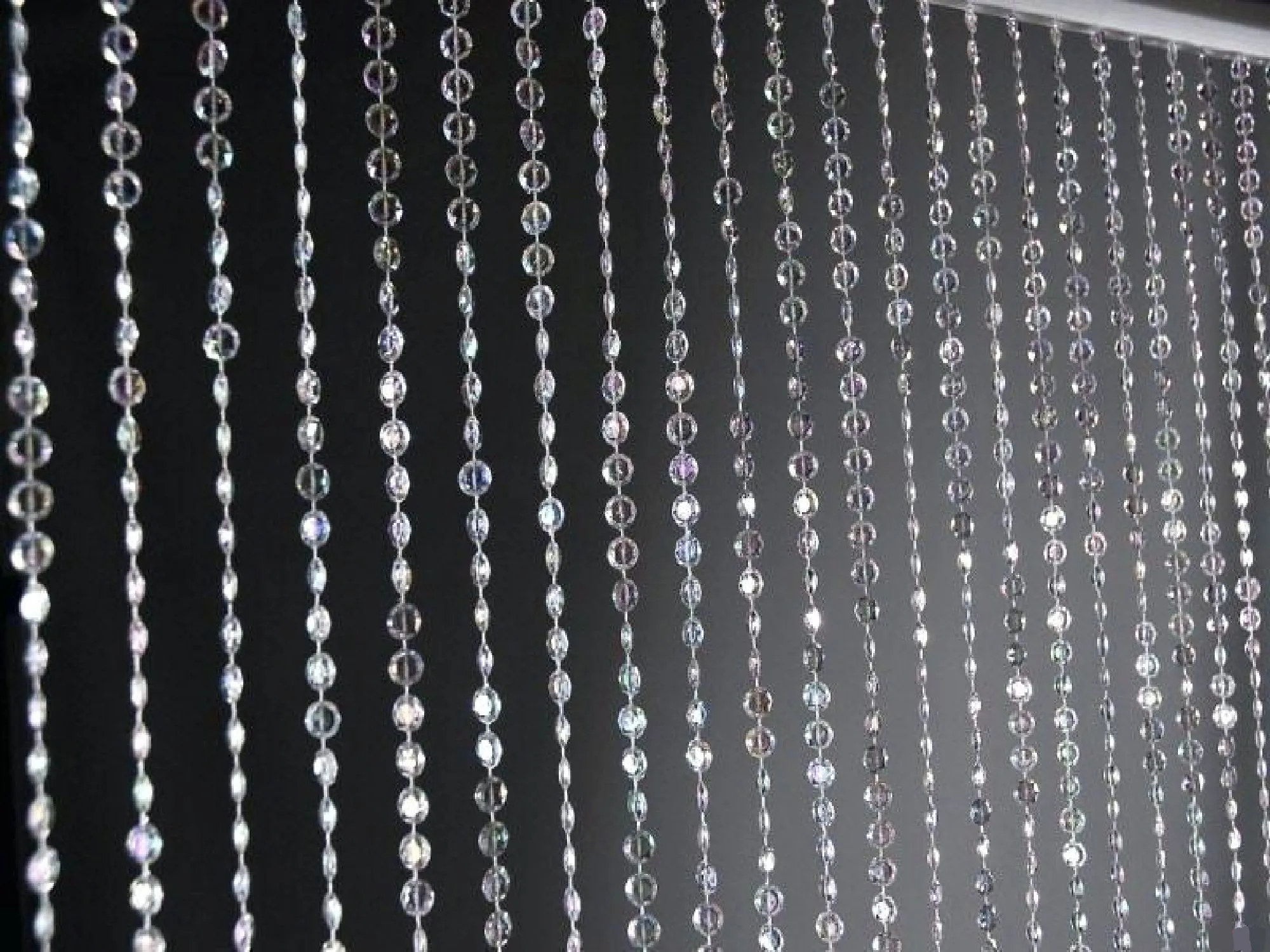 CRYSTAL ICE BEADED CURTAIN DRAPE