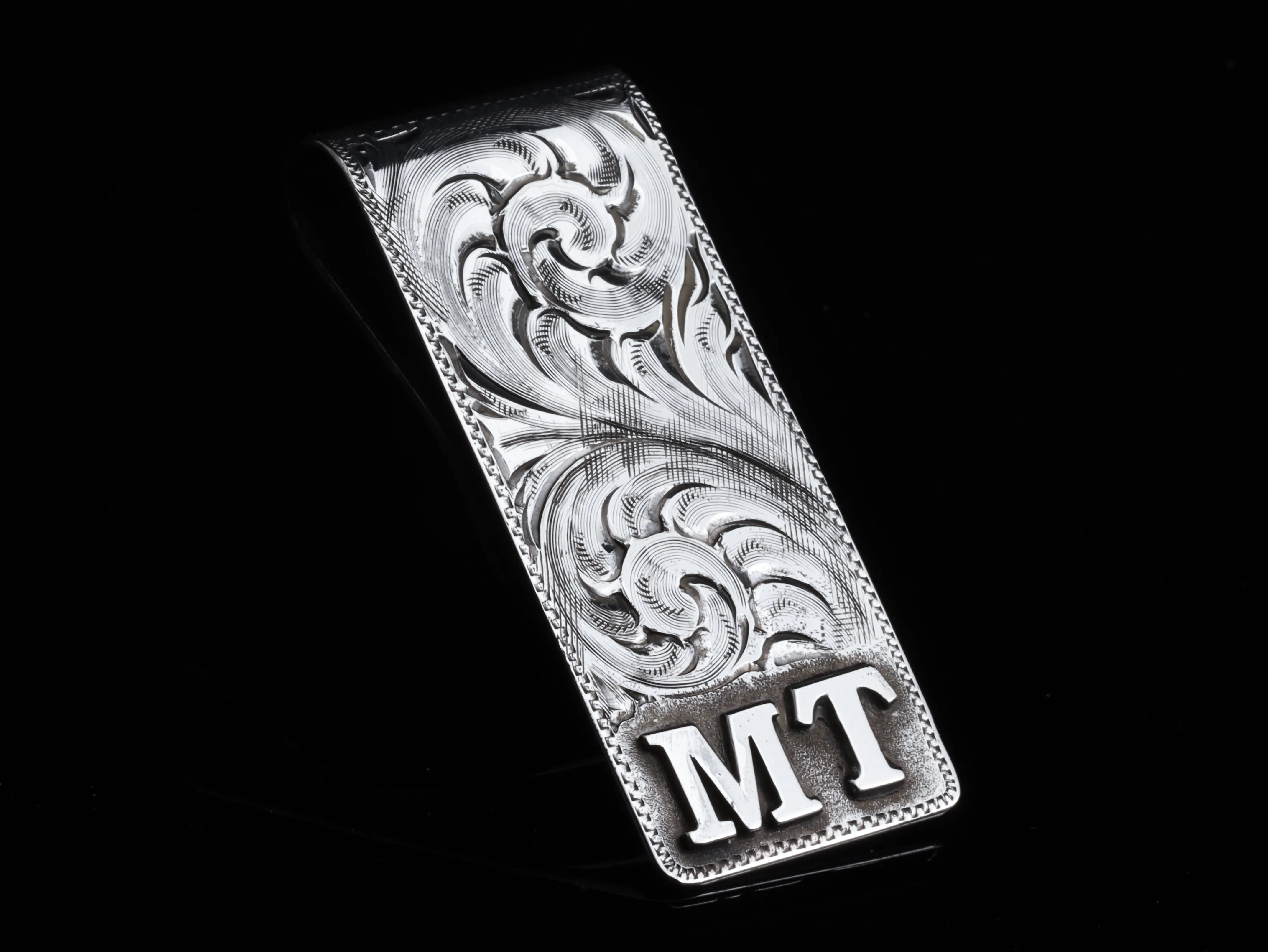 Custom 2 Initial Money Clip
