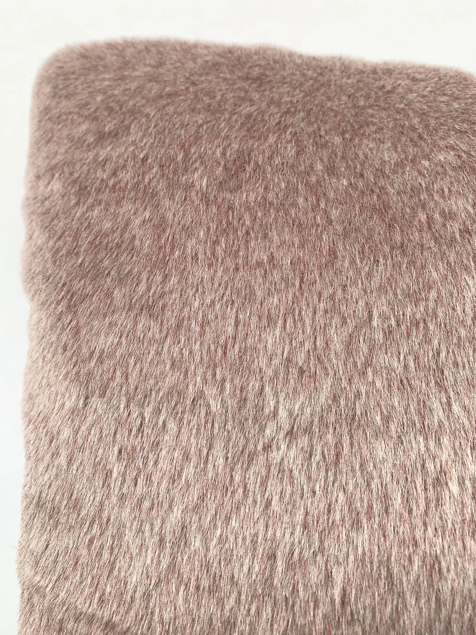 Custom-Made Lilac Mohair Pillow