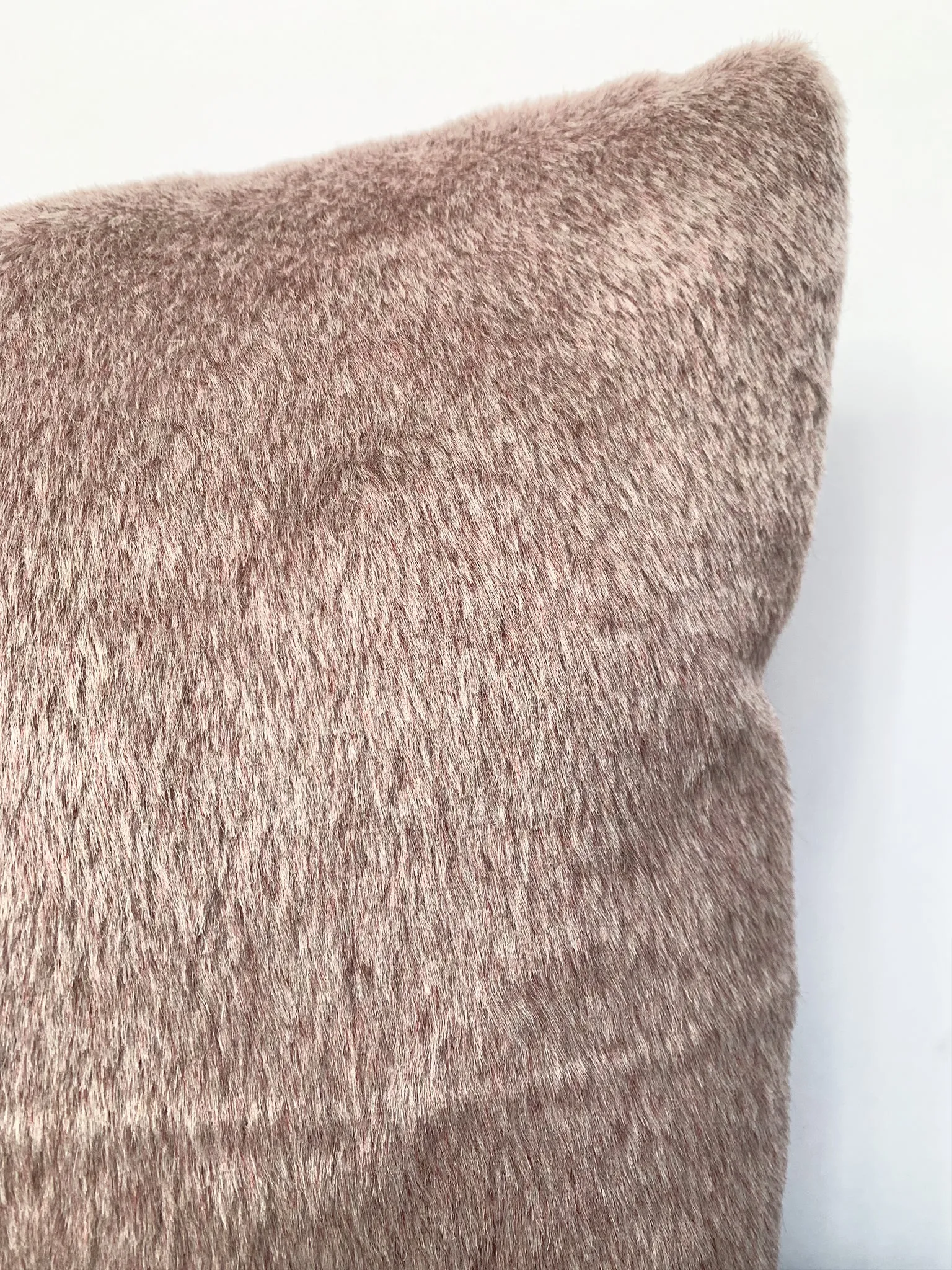 Custom-Made Lilac Mohair Pillow