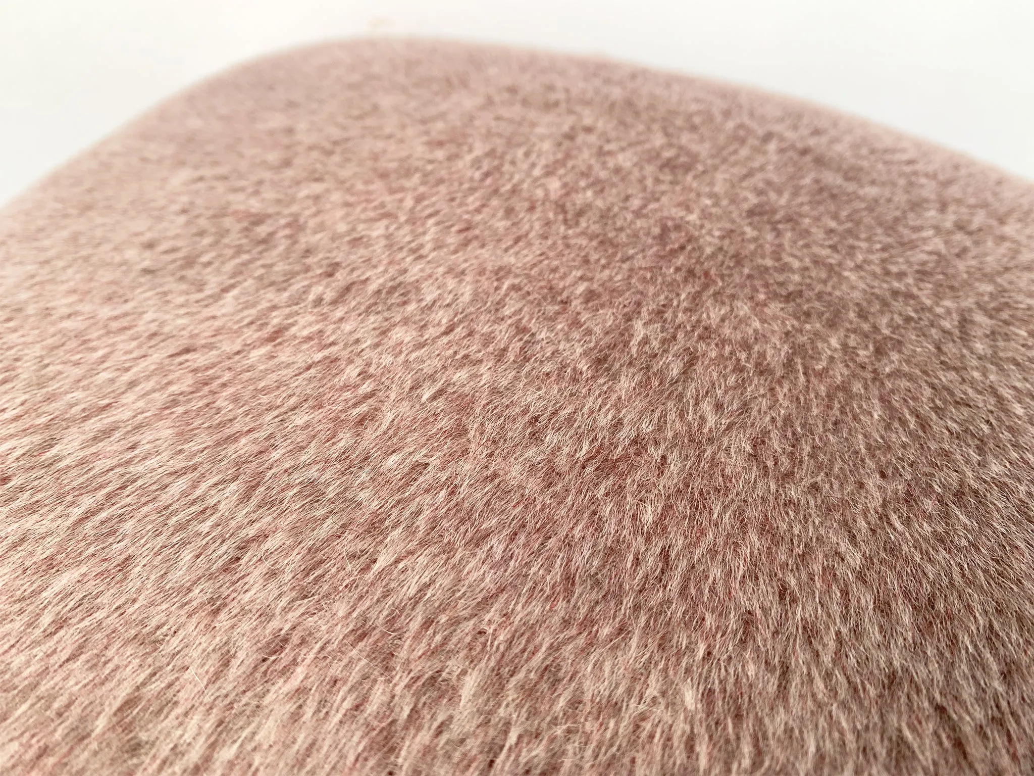 Custom-Made Lilac Mohair Pillow