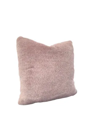 Custom-Made Lilac Mohair Pillow