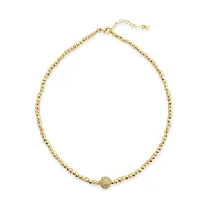 CZ Sphere Necklace ANK460GD