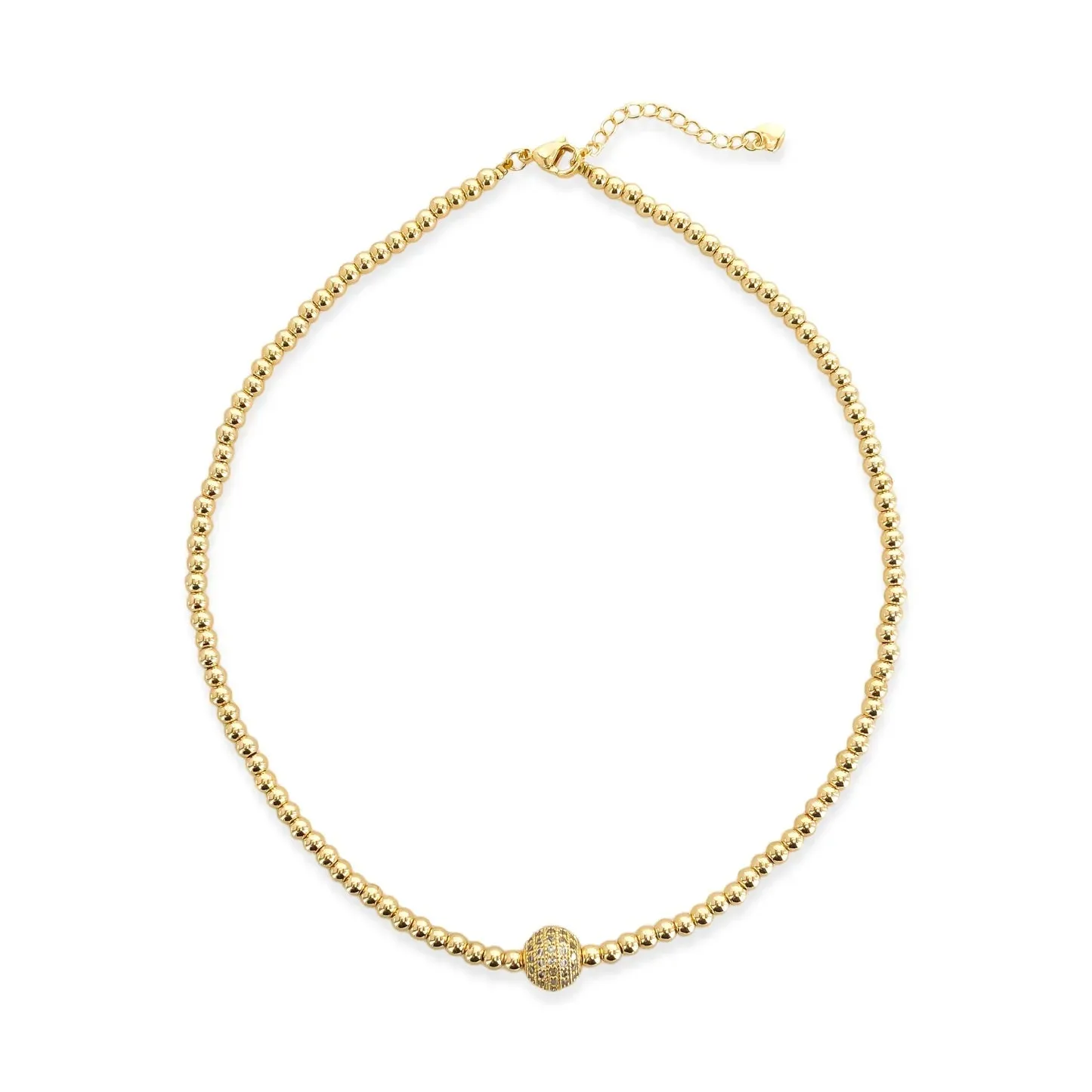 CZ Sphere Necklace ANK460GD