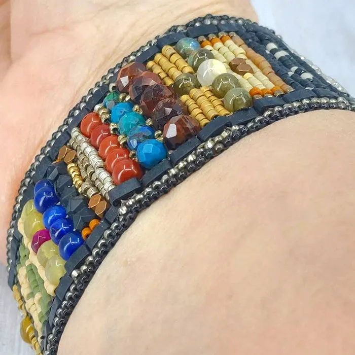 Destiny at Dusk Gemstone Band Bracelet