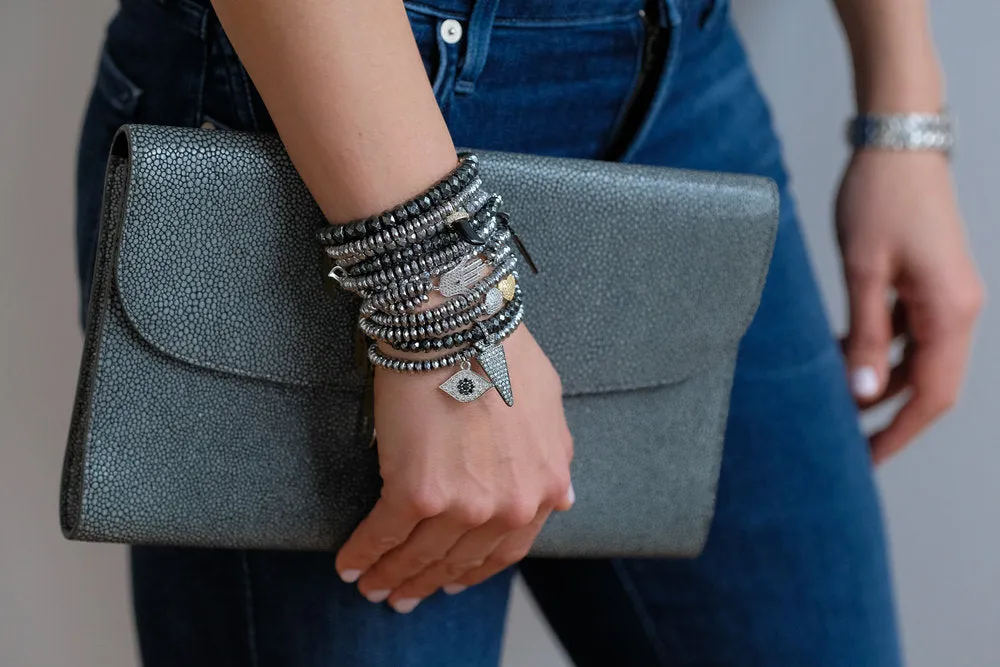 Double-Strand Hamsa Charm Bracelet