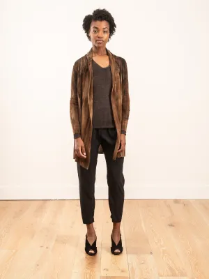 draped shawl cardigan with galactic effect