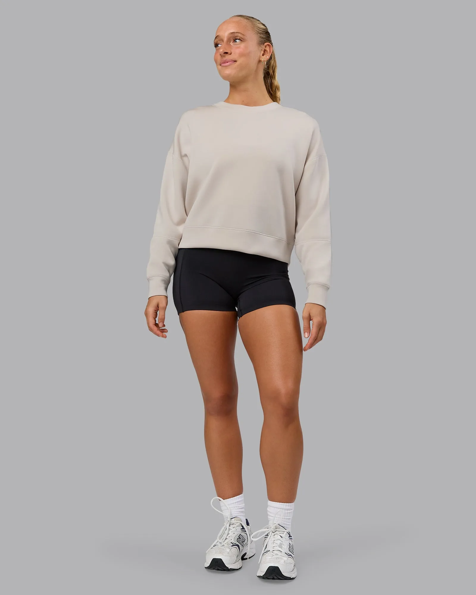 Elevate SoftTouch Crew Neck Sweater - Shale Beige