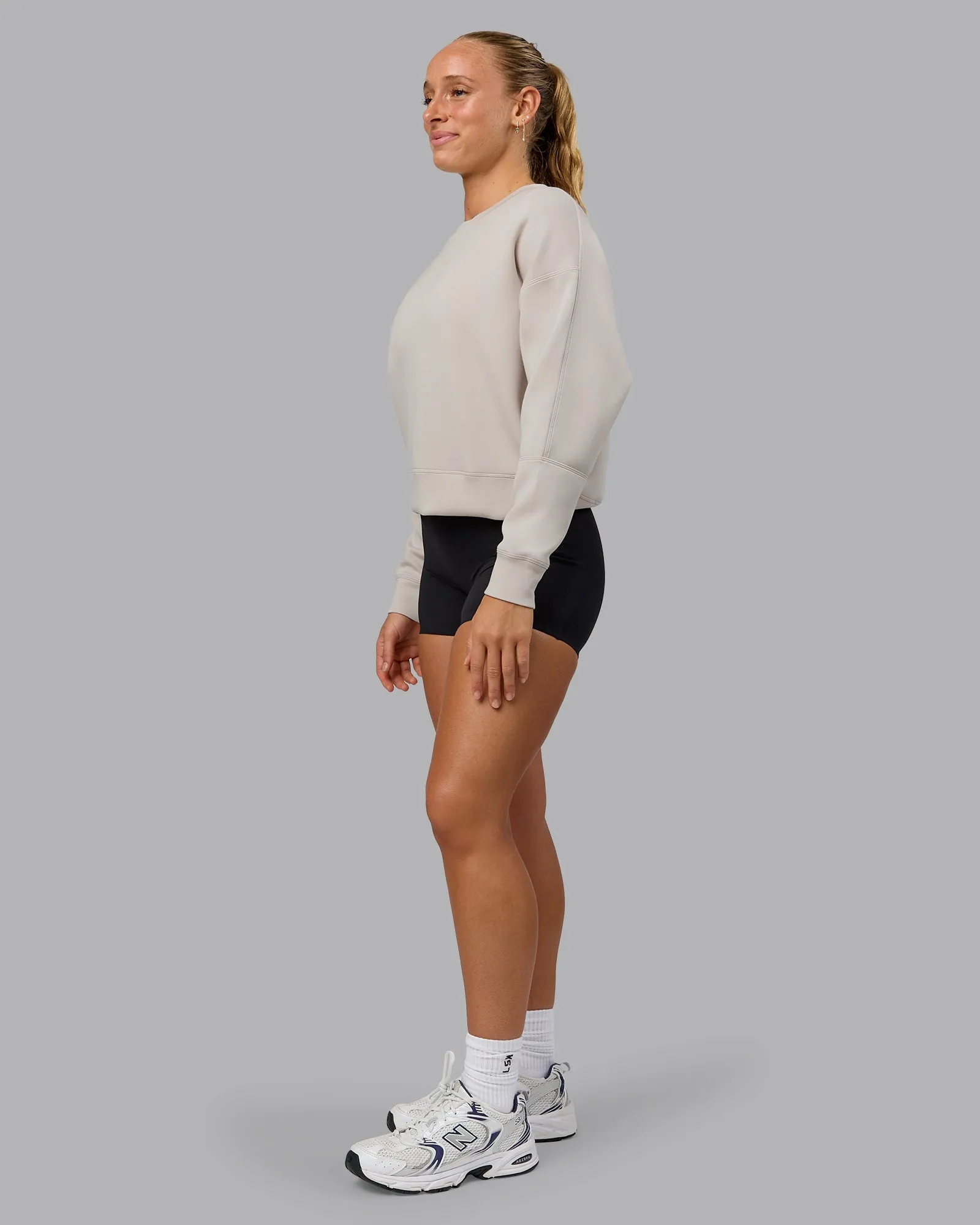 Elevate SoftTouch Crew Neck Sweater - Shale Beige