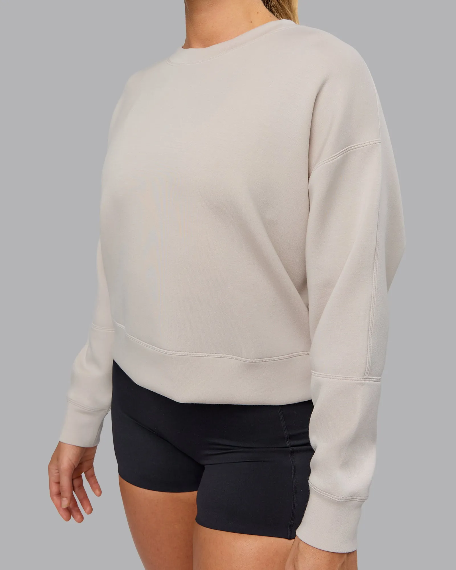 Elevate SoftTouch Crew Neck Sweater - Shale Beige