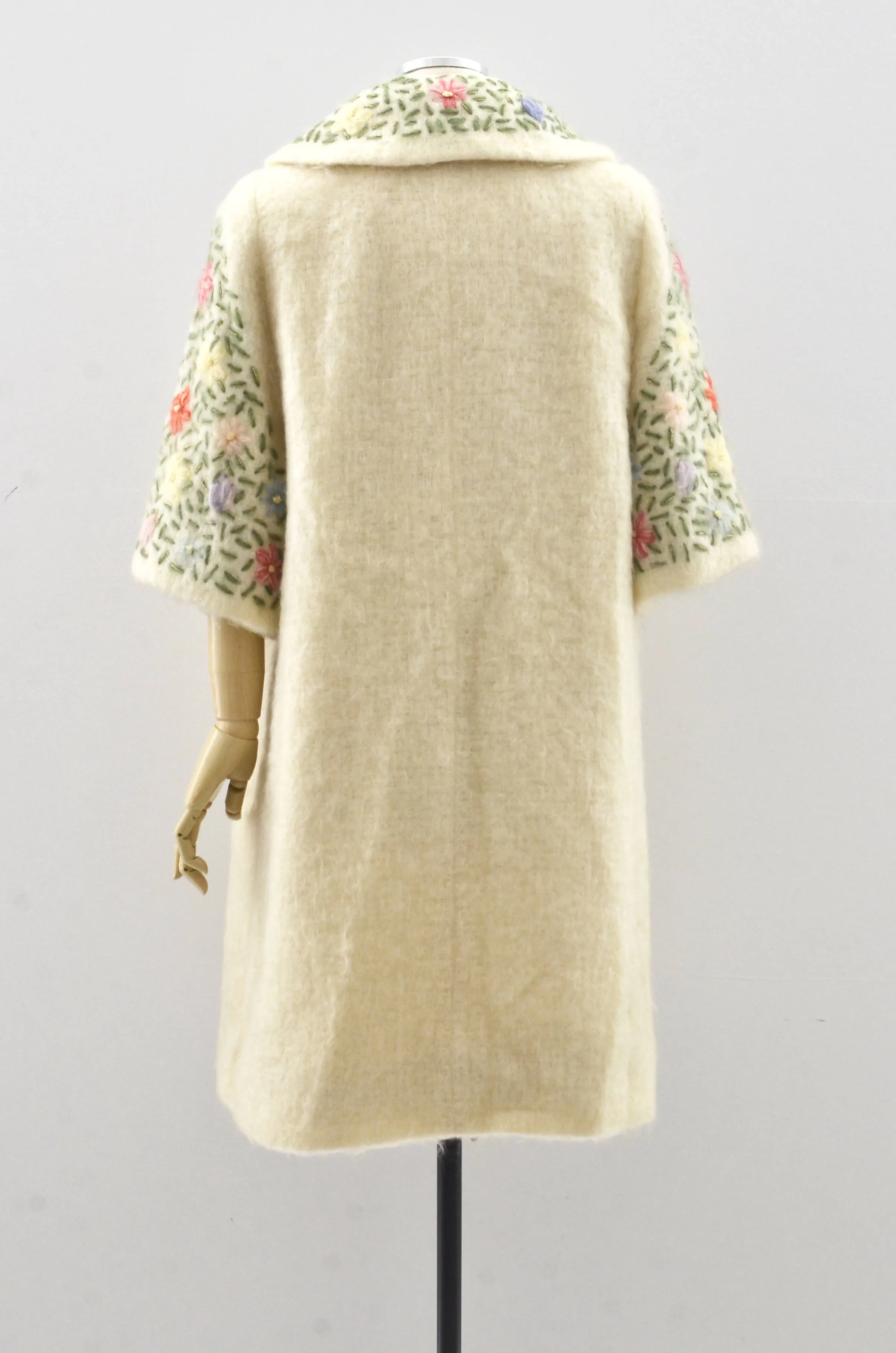 Embroidered Mohair Coat
