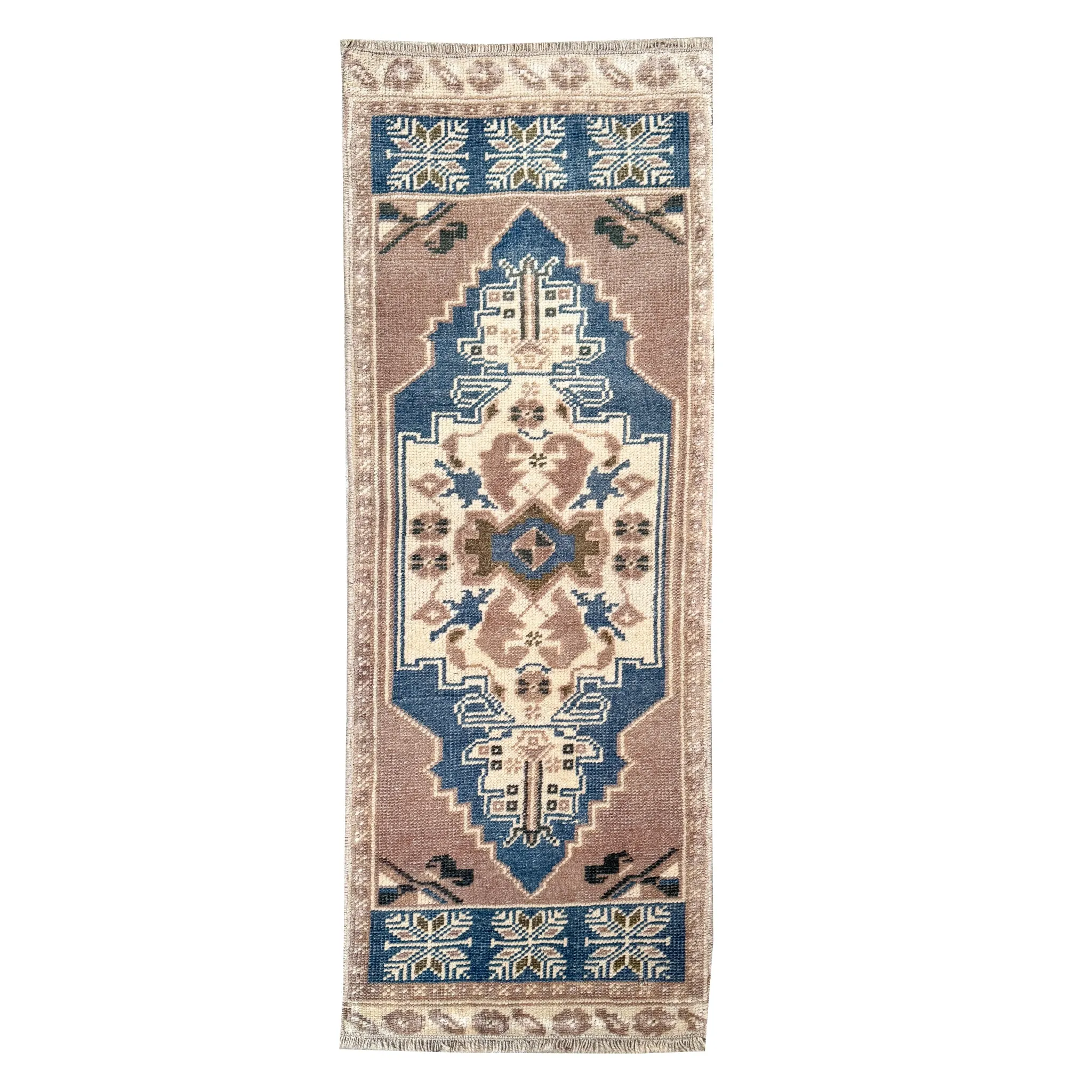 ER23 Handwoven Vintage Rug 1'3x3'4