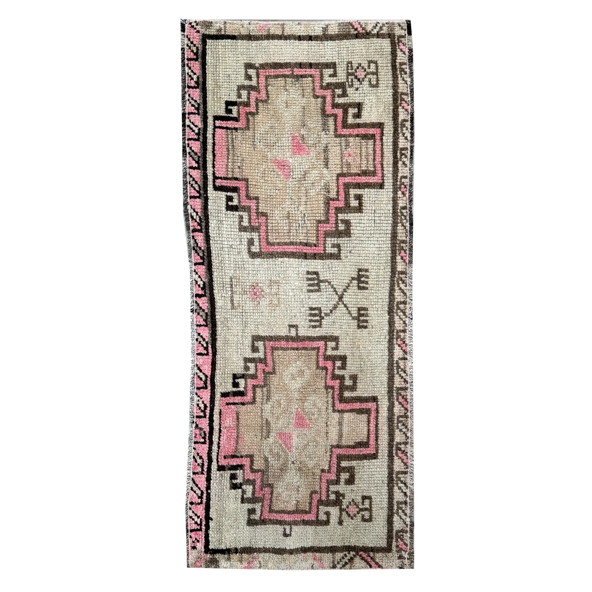 ER26 Handwoven Vintage Rug 1'6x3'9