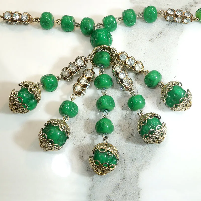 Fascinating Vamp's Arsenic Green Beaded Sautoir