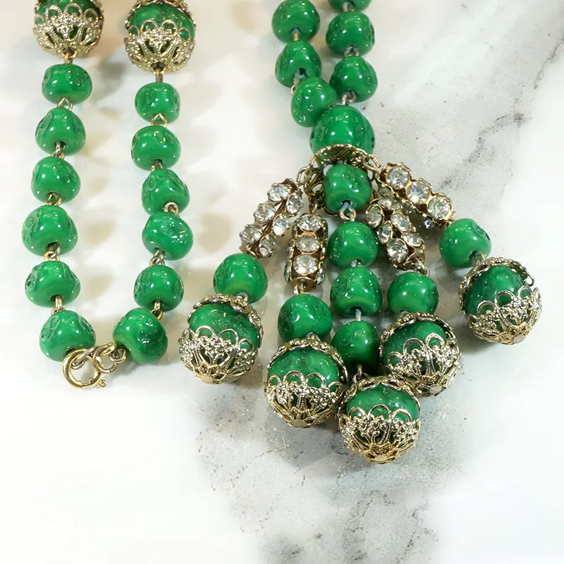 Fascinating Vamp's Arsenic Green Beaded Sautoir