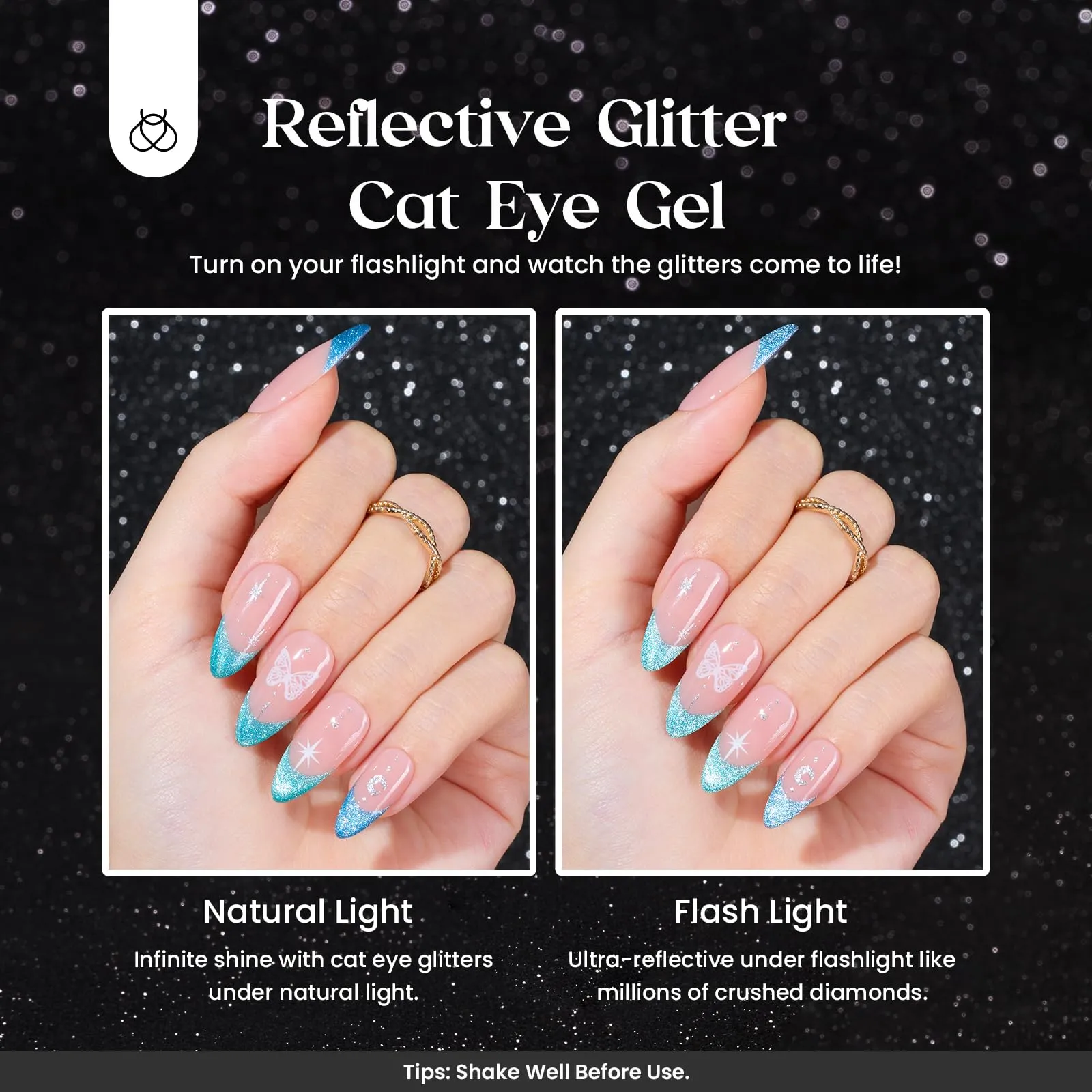 Floral Verses - 20 Cat Eye Gel Colors Set with Top and Base Coat (5ml/Each)