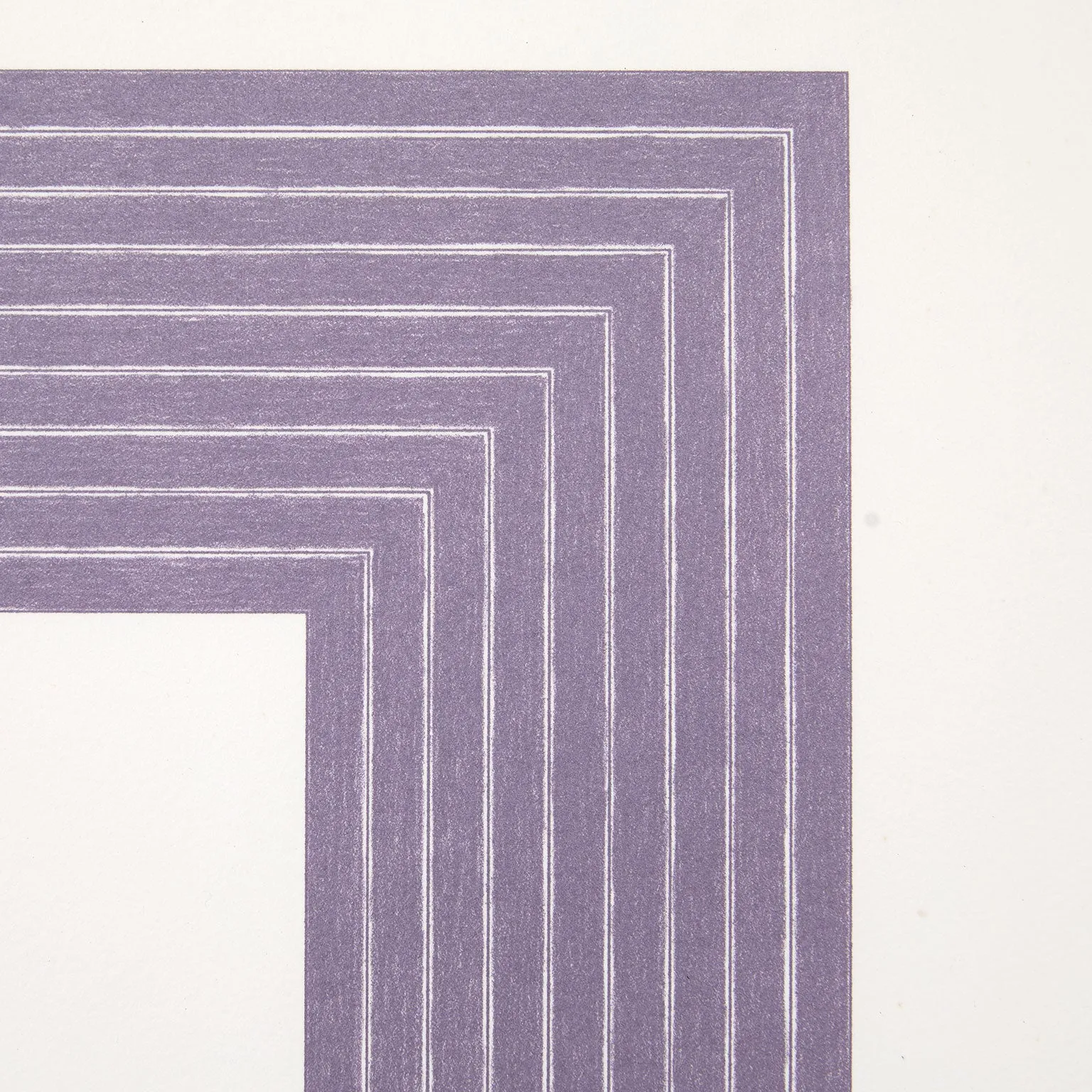 FRANK STELLA "PURPLE HOLLIS" LITHO, 1972
