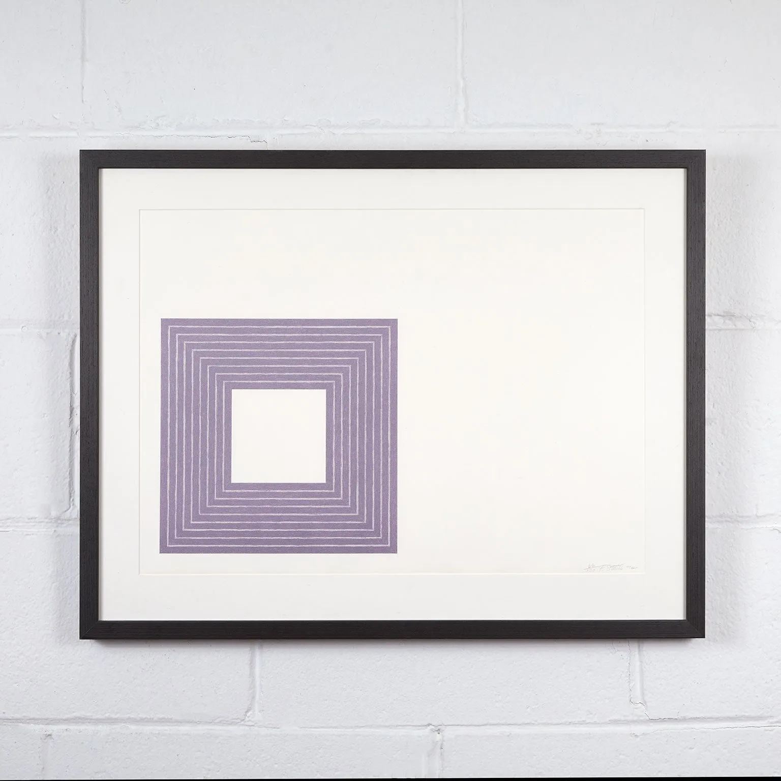 FRANK STELLA "PURPLE HOLLIS" LITHO, 1972