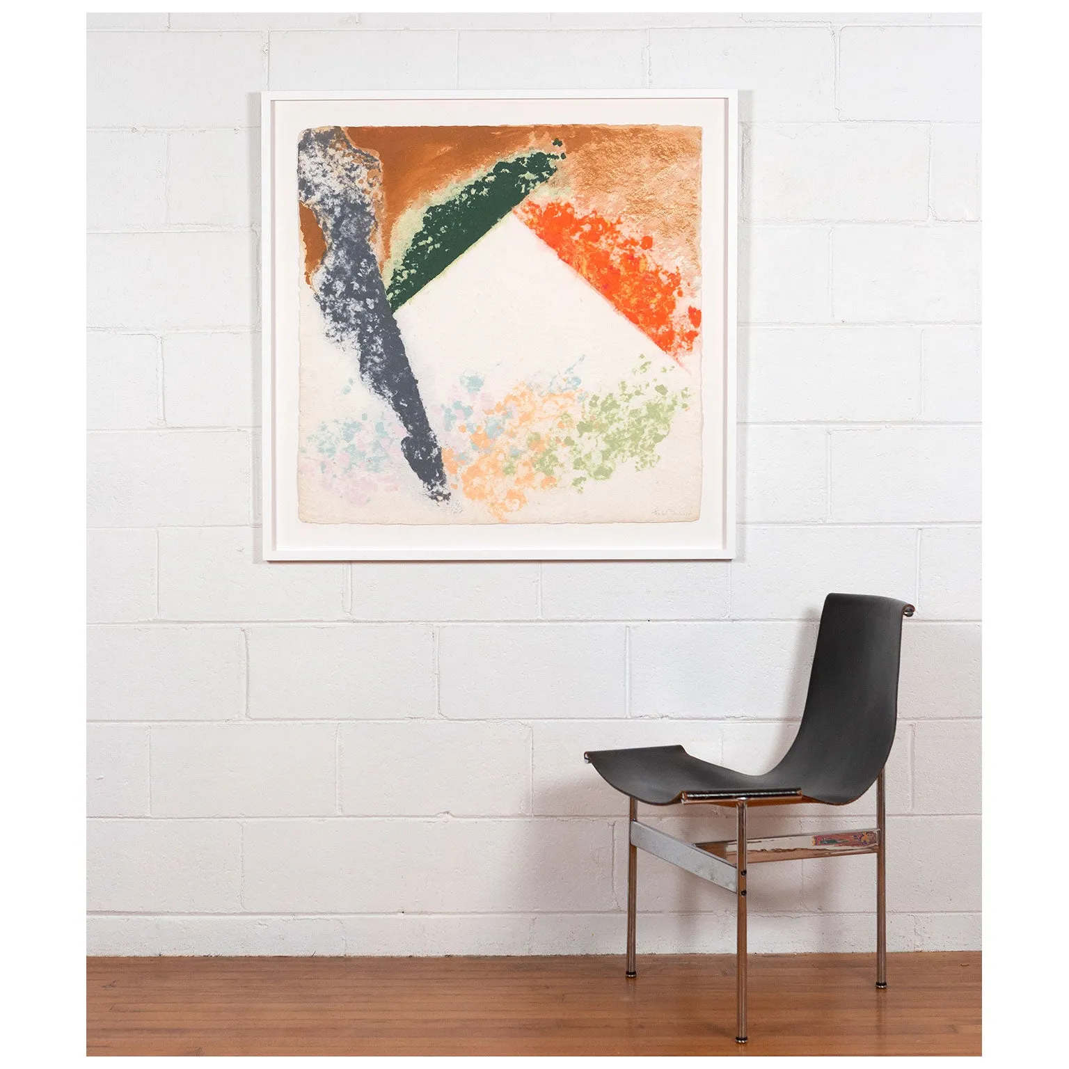 FRIEDEL DZUBAS "AUTUMN CHECK" MONOTYPE, 1981