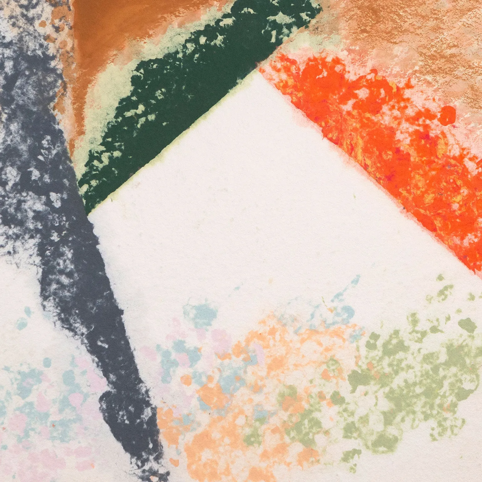 FRIEDEL DZUBAS "AUTUMN CHECK" MONOTYPE, 1981