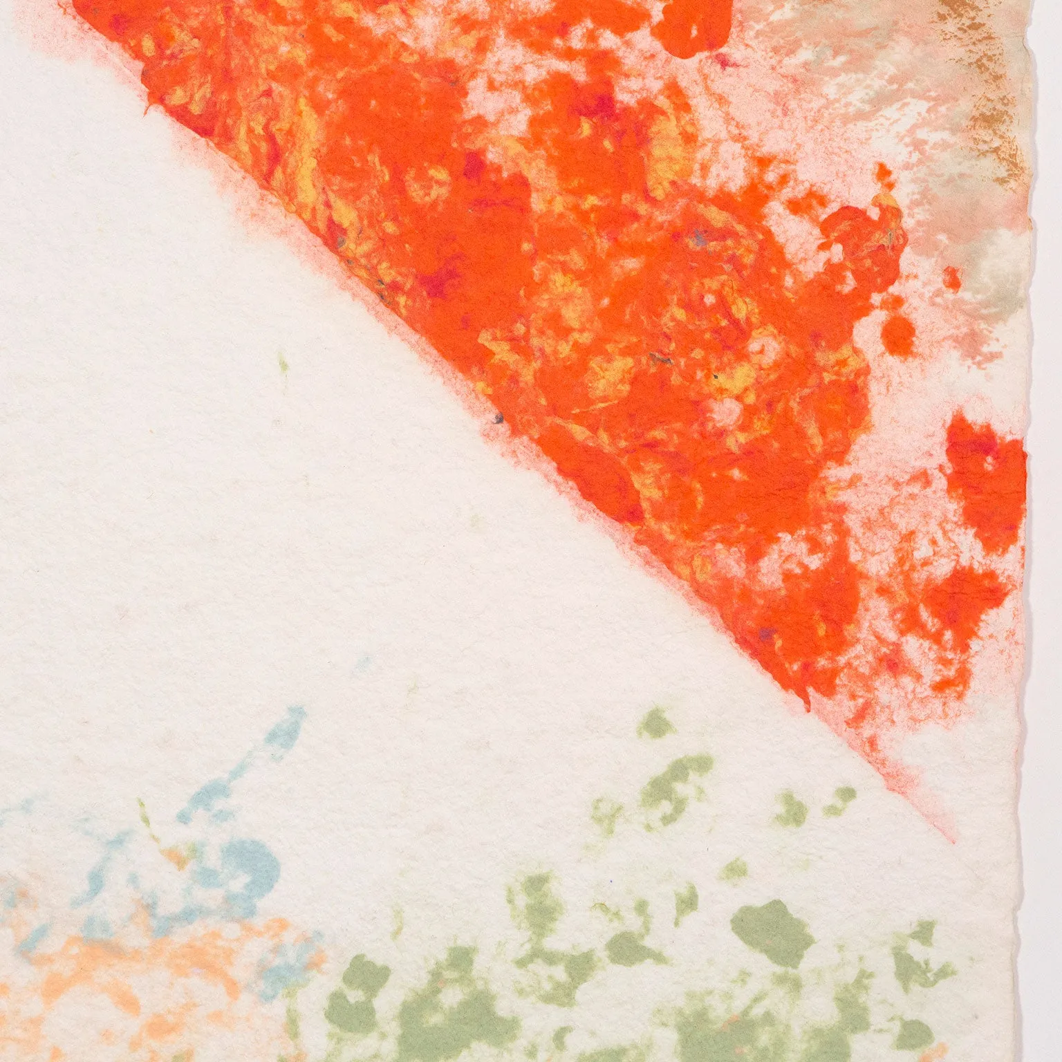 FRIEDEL DZUBAS "AUTUMN CHECK" MONOTYPE, 1981