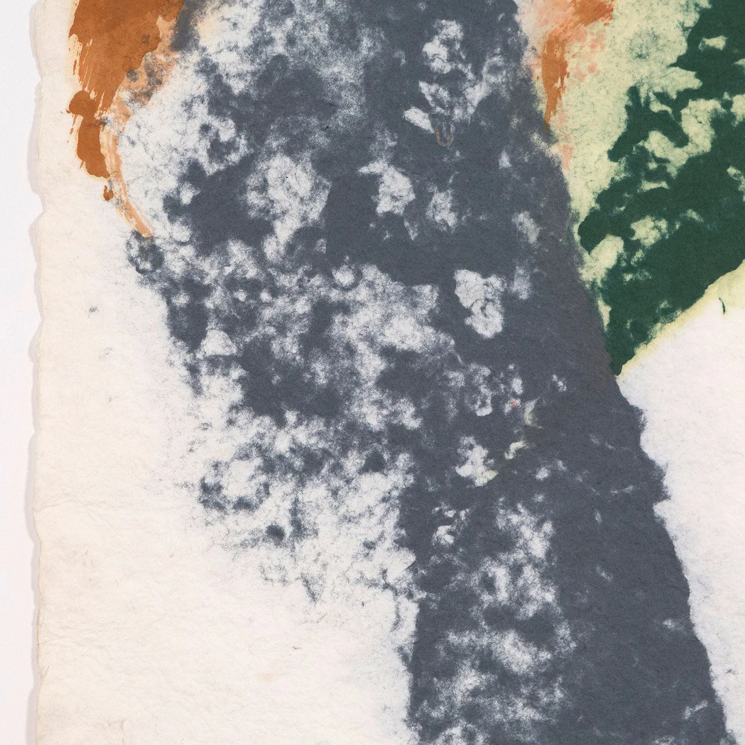 FRIEDEL DZUBAS "AUTUMN CHECK" MONOTYPE, 1981