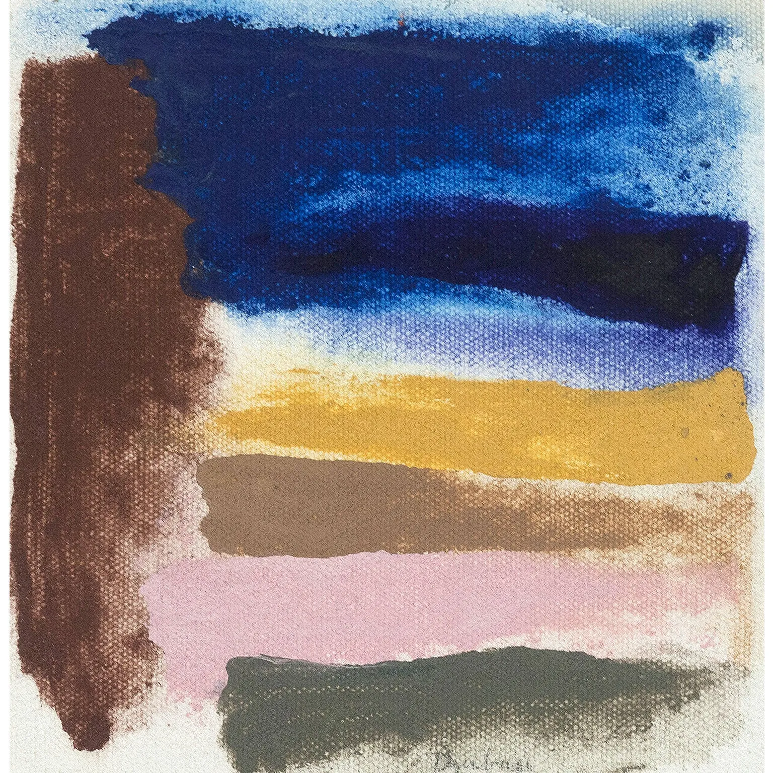 FRIEDEL DZUBAS "BLULAC" PAINTING, 1975