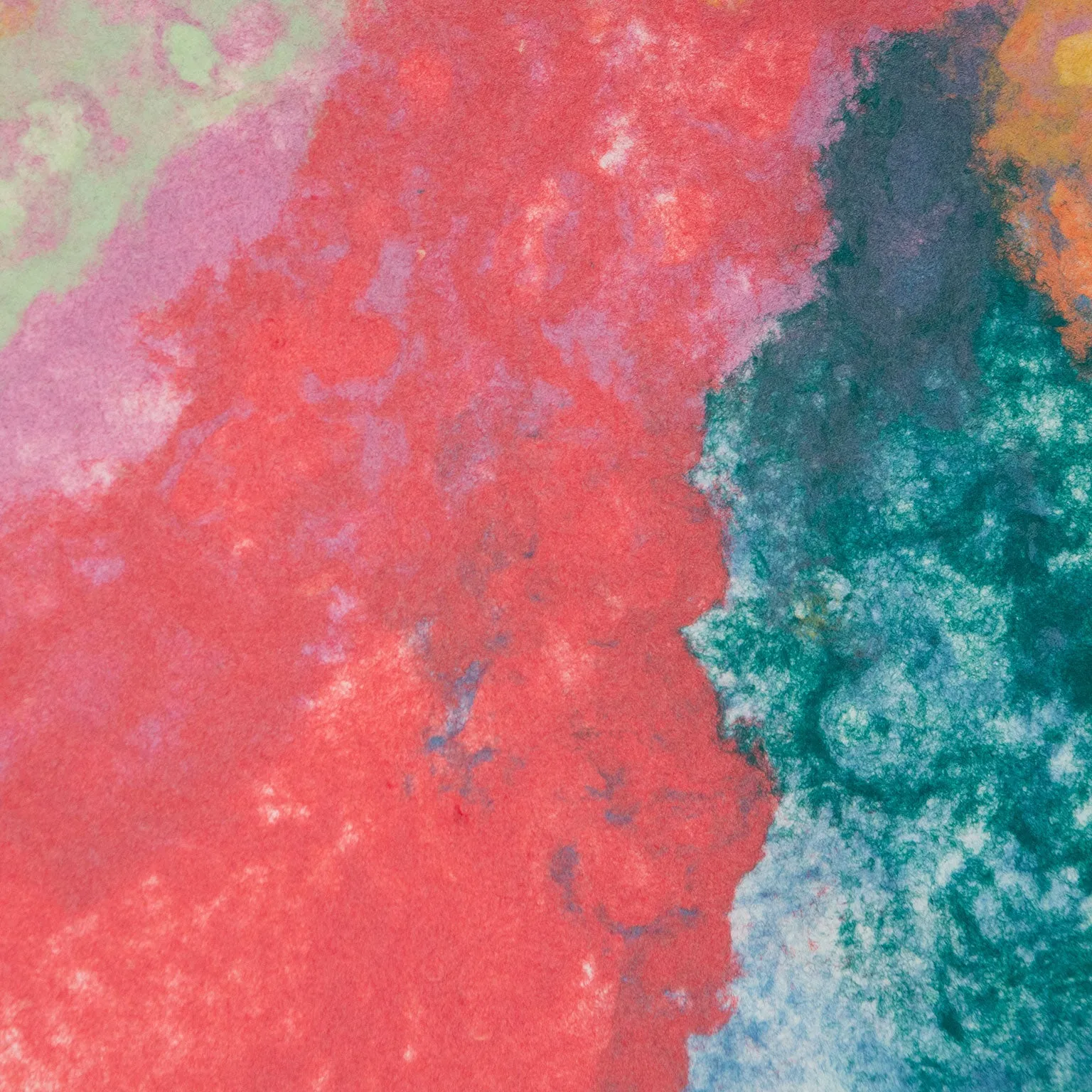 FRIEDEL DZUBAS "KALEIDOSCOPE" MONOTYPE, 1982