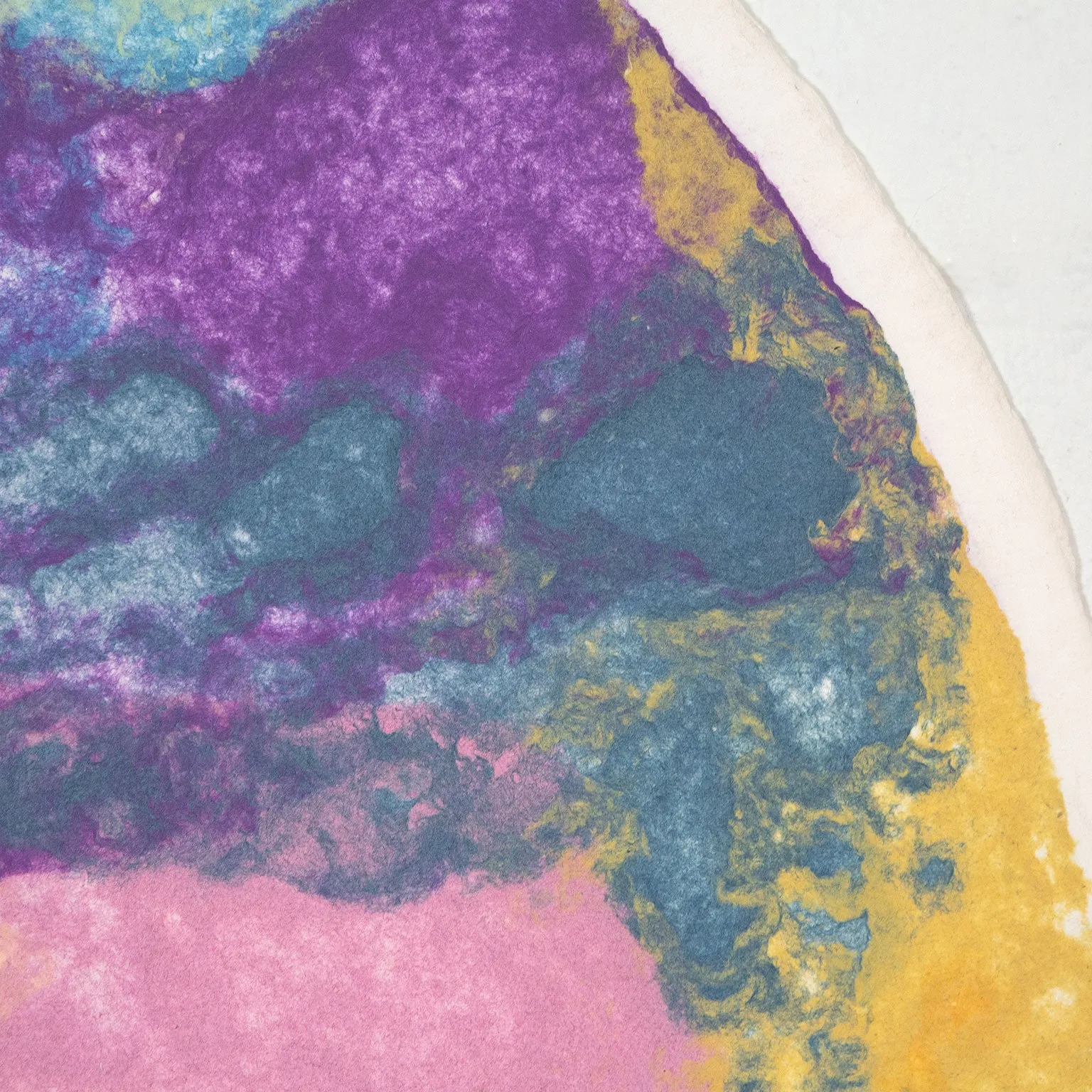 FRIEDEL DZUBAS "KALEIDOSCOPE" MONOTYPE, 1982