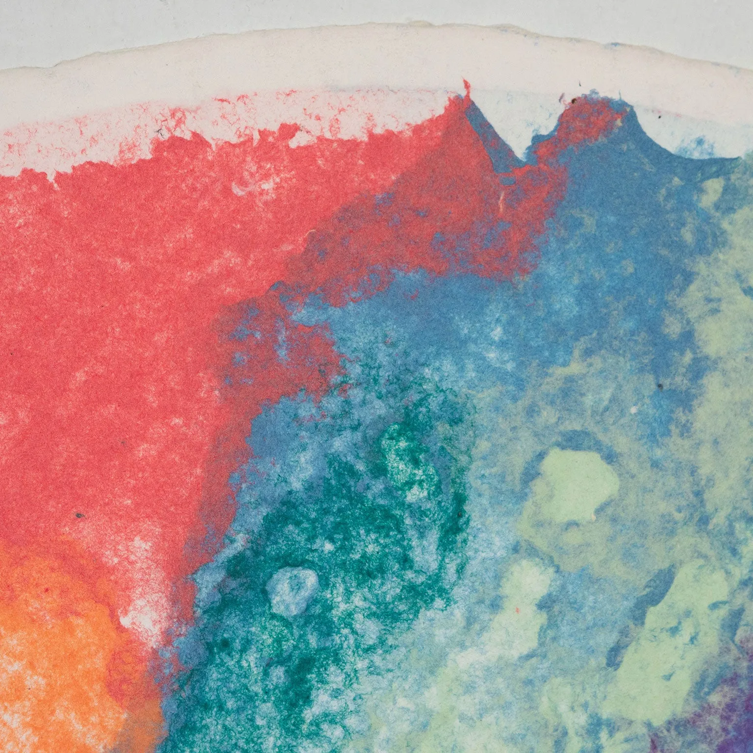 FRIEDEL DZUBAS "KALEIDOSCOPE" MONOTYPE, 1982