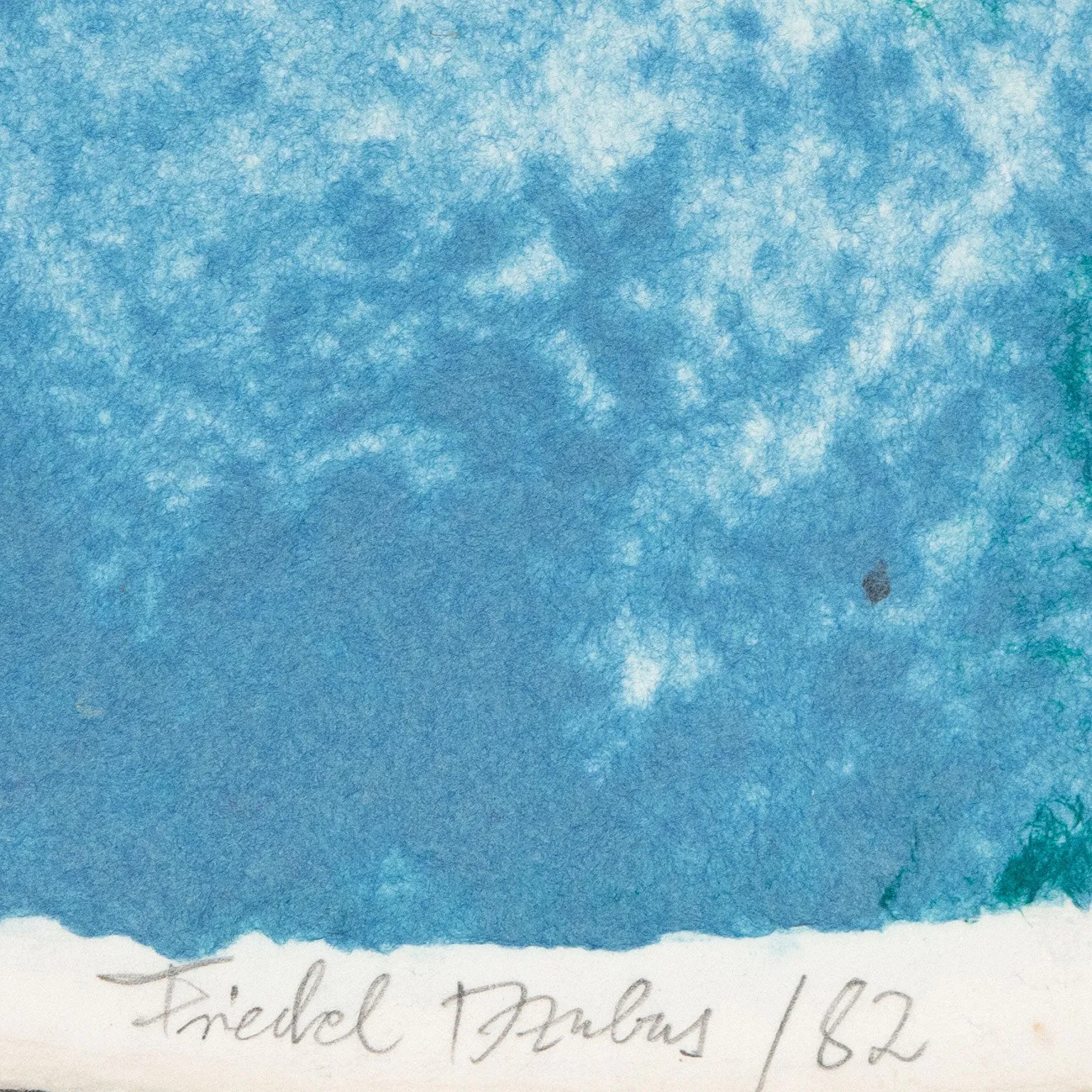 FRIEDEL DZUBAS "KALEIDOSCOPE" MONOTYPE, 1982